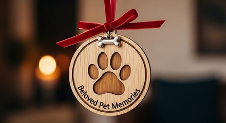Personalized pet memorial ornament, a touching tribute to beloved companions