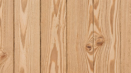 Vertical light brown wooden planks creating a natural background with visible grain, knots, and texture