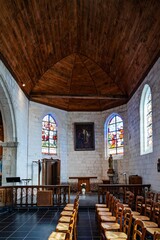 Ennevelin, France le 23 septembre 2025 : Église catholique Saint-Quentin à Ennevelin, village...