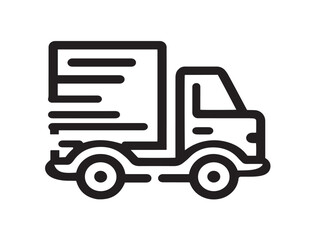 Streamlined Vector Logistics Icon with Elegant Minimalist Outline