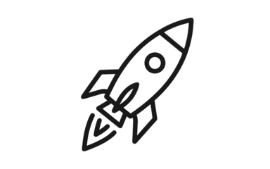Rocket isolated on transparent background