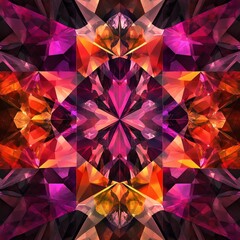 Colorful abstract design made of many small diamonds