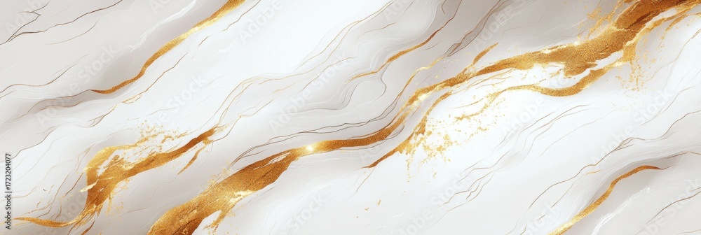 Canvas Prints stylish creamy marble texture with golden veins and lines for an elegant background design