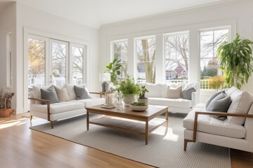 Fototapeta premium Living room architecture furniture building.