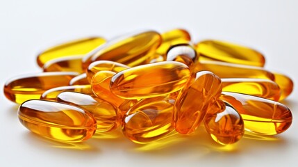 High-Quality Omega-3 Capsules in Softgel Form, Essential Fatty Acids for Heart Health and Wellness