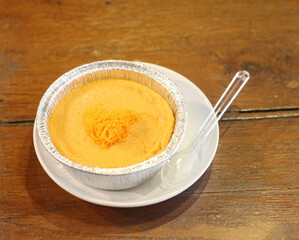 Delicious cake at the cafe