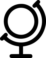 Globe icon design for templates.