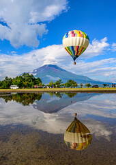 山中湖から富士山とバールン