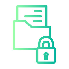 Fototapeta premium confidential gradient icon