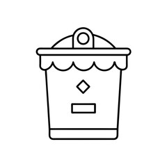 composter icon simple outline style