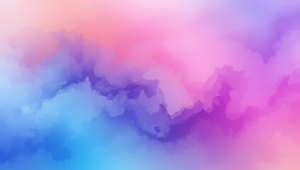 A vibrant abstract design features soft, blended hues of pink, purple, and blue, creating a dreamlike and ethereal atmosphere.