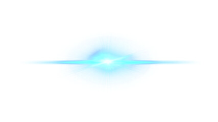 Bright Blue Energy Beam Flash Glowing Effect