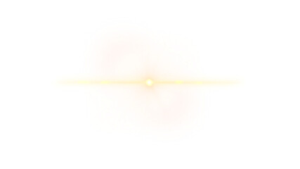 Abstract Yellow Lens Flare Vibrant Light Burst with Radiant Glow and Optical Energy