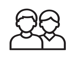 Innovative coaching and training symbol with minimal line art