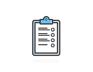 Simple clipboard with checklist