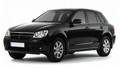 Obraz premium black car isolated on white