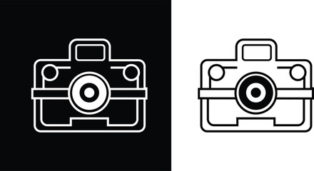 AI-powered camera icon – Smart photography and Artificial Intelligence vision symbol