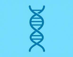 Simple DNA double helix graphic