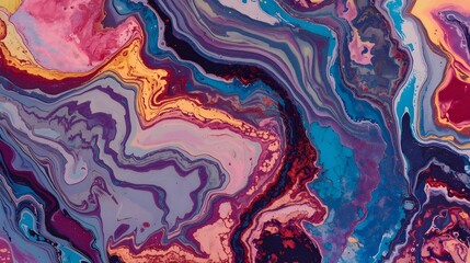 Vibrant abstract swirls of color and texture