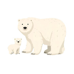 polar bear isolated on white