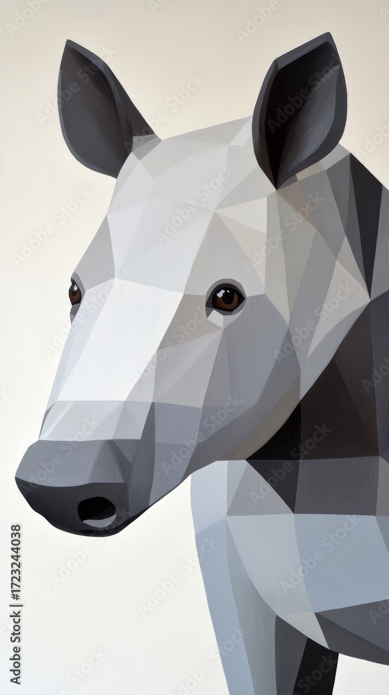 Poster a zebra is depicted in a black and white drawing. the zebra's head is the focal point of the image, 