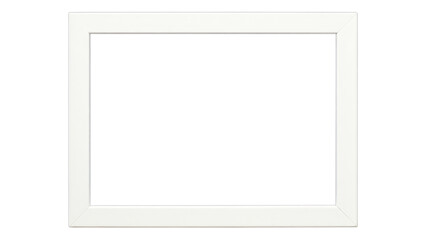 White Frame with Transparent Background, Minimalist Design Element for Web Design