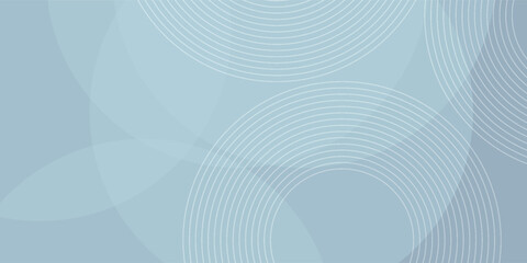 Subtle Circular Motion, A Minimalist Abstract Composition with Light Blue and White Lines Forming Concentric Patterns