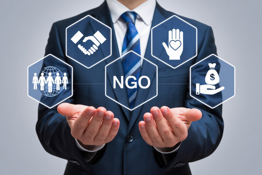 Ngo concept presentation for non profit organization fundraising and social responsibility campaign success