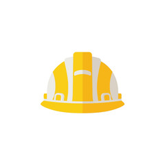 construction helmet on white background