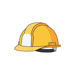 construction helmet on white background