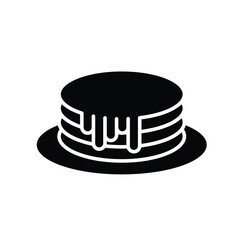 pancakes  icon vector desert sign