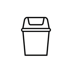 Trash bin  vector icon garbage sign