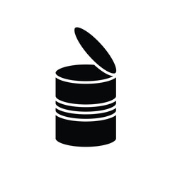 open tin can icon vector