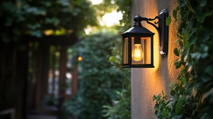Vintage-style solar-powered wall lamps, indoor use, warm Edison LED bulbs, rustic bronze finish, classic charm meets modern technology