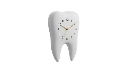 Isolated Unique Tooth Clock Design Object for Dentists, Health Care Offices, and Medical Clinic