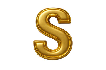 Golden Letter S: A captivating golden letter S radiates opulence, embodying timeless elegance and luxury in a striking visual composition.