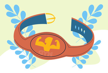 Lifting Belt Concept Illustration Vector Style