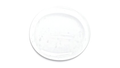 Empty oval plate with residue
