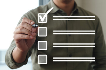 Checklist completion task management project planning and execution productivity efficiency workflow 100