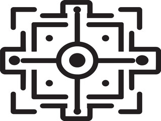 Elegant Product Management Icon with Modern Vector Line Art