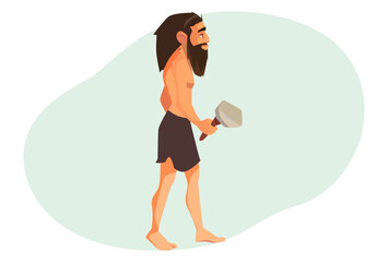 Prehistoric Clothes Concept Illustration Vector Style