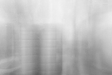 White Textured Mesh Glass Wall Background.