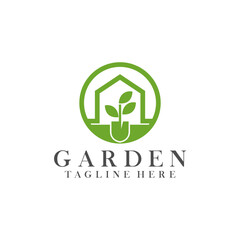Gardening Landscape Logo Design Vector Template