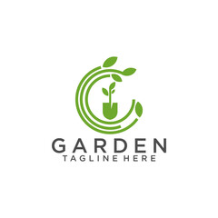 Gardening Landscape Logo Design Vector Template