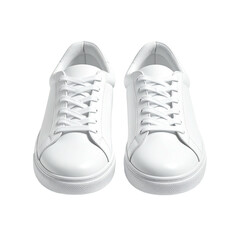 Pair of white leather sneakers (12)