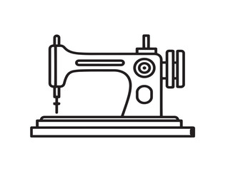 Elegant Sewing Needle Icon in Clean Modern Vector Artistic Style