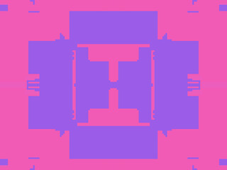 Abstract kaleidoscope symmetrical digital artwork, forming a kaleidoscopic geometric tunnel with pixelated depth and futuristic vibes