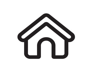 Modern Smarthome Symbol in Minimal Elegant Line Artwork Design