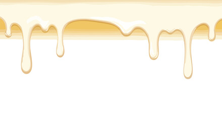 Viscous liquid flowing down, creating smooth, glossy drips in a luxurious, creamy texture, perfect for food and cosmetic backgrounds