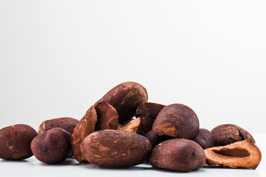 still life of cocoa beans to cook or bake with.